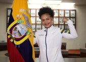 La pesista ecuatoriana fue nombrada como la abanderada femenina de Ecuador para los Juegos. En varones será Julio Castillo.