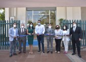 Autoridades de Ecotec y del cantón Samborondón asistieron a la inauguración del consultorio jurídico.
