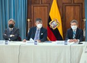 Quito. El viceministro de Movilidad Humana, Carlos Velástegui, presidió la cita.