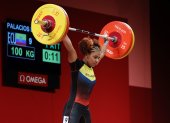 Con un total de 226 kilogramos levantados, Angie Palacios Dajomes terminó sexta en los Juegos Olímpicos de Tokio.
