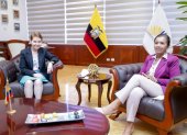 La Ministra Alexandra Vela y la Presidenta del Legislativo Guadalupe Llori se reunieron el pasado 16 de julio a puertas cerradas
