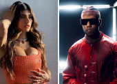 La modela Mia Khalifa y el reguetonero Jhay Cortez