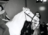 Bianca Jagger y su entrada triunfal a caballo.