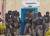 Hecho. La Policía Nacional interviene en el pabellón nueve del CPL Guayas Nro 1.
