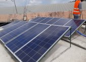 Los paneles fotovoltaicos que almacenan la energía solar.