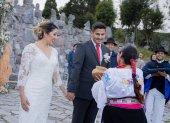 Fotografía sin fecha, cedida por Quito Turismo de una boda al estilo ancestral.