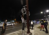 Hecho. La colocación de la bici se dio la noche del martes 17 de agosto.