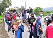Gran cantidad de centroamericanos entran a México para tratar de llegar desde ahí a EE. UU.