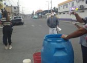 Protesta. Los moradores de Maldonado reclaman por la falta de agua.