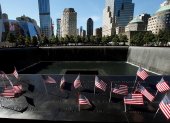 Vista del Monumento Nacional al 11-S en el World Trade Center en Nueva York (EE.UU.).