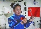 Wang Yaping fue la segunda mujer china en viajar al espacio después de Liu Yang./ Tomada de Twitter.