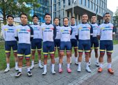 Los ciclistas que forman el combinado nacional entrenaron en Flandes. Desde el viernes 24 de septiembre hasta el domingo 26 participarán en varias pruebas del Mundial.