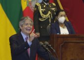 El presidente de la República, Guillermo Lasso, durante la entrega del proyecto de Ley para la Creación de Oportunidades.