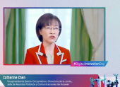 Catherine Chen, vicepresidenta senior corporativo de Huawei, durante el Digital Innovation Day 2021.