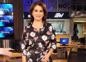 Teresa Arboleda en el estudio de Televistazo.