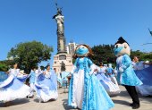 Actividad. Con el pregón cívico se inauguró la agenda por los 201 años de Independencia de Guayaquil.