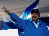 El presidente de Nicaragua, Daniel Ortega, trata de llegar al pueblo con su discurso de “mantener la paz” en los próximos comicios. Esteban Biba / EFE