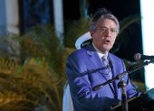 Referencial. Guillermo Lasso en su discurso el 9 de octubre en Guayaquil.