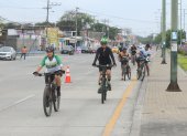 Participación. Los más emocionados de la jornada fueron los ciclistas.