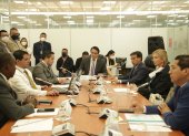 La Comisión de Fiscalización sesiona para avanzan en el juicio político al exministro René Ortiz.