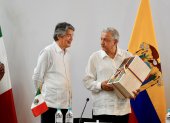 El presidente Lasso visitó a su similar de México, Andrés Manuel López Obrador, en agosto de 2021.