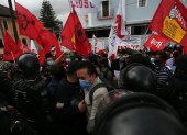 Trabajadores y sindicalistas marchan hoy rumbo a la sede de la Asamblea Nacional, en Quito