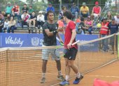 Juan Pablo Varillas (i) y Thiago Seyboth en el Challenger 2019.
