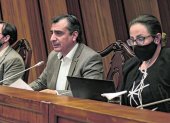 Ramiro Narváez, presidente de la Comisión de Seguridad de la Asamblea Nacional (c), en la cita de ayer.