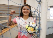 Karen Páez, de Ñañas, es la primera futbolista sudamericana en formar parte de un equipo profesional del fútbol de la India.