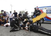 SIMULACRO DE ACCIDENTE REALIZADO EN DURÁN POR PARTE DE LA CTE POR CONMEMORAR EL DÍA MUNDIAL DE LAS VÍCTIMAS DE ACCIDENTES DE TRÁNSITO, 15 DE NOVIEMBRE  DEL 2021 AMELIA ANDRADE Guayaquil-Ecuador Agencia (ag-expreso)