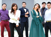 Orlando Herrera, Nataly Valencia, Jorge Ulloa, Carla Yépez, Julio Pañi y Raúl Santana.