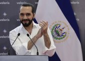 Nayib Bukele presentó a mediados de junio el proyecto de Ley General de Recursos Hídricos./ EFE Rodrigo Sura