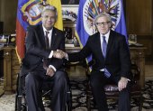 Lenín Moreno y Luis Almagro mantuvieron una reunión antes de hacer pública la aceptación del cargo en la OEA.