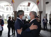 Reunión. Los presidentes Guilermo Lasso e Iván Duque se reúnen este domingo  21 de noviembre en Carondelet.