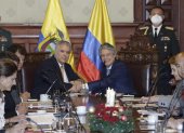 Reunión entre los presidentes Guillermo Lasso e Iván Duque.