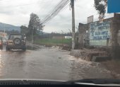 Las fuertes lluvias provocaron que el río Pita se desbordara.