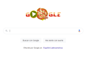 El "doodle" interactivo ofrece la posibilidad de ganar puntos cortando porciones de pizza
