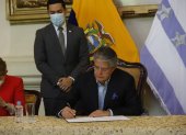 El presidente Guillermo Lasso firma el decreto que crea la Comisión de Diálogo y Pacificación