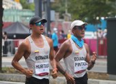 David Hurtado (i) forma parte de la nueva camada de marchistas tricolores con amplias posibilidades a París 2024. En Tokio fue 19; marchó junto a Daniel Pintado.