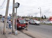 Ambato. El radar que está en la avenida Bolivariana es motivo de litigio.