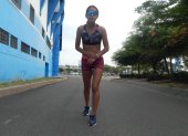 Johana, quien ya entrena en Guayaquil, consiguió el fin de semana pasado para Guayas la primera medalla de plata nacional en marcha senior.