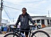 Ana Vivar, de 17 años, tiene experiencia en el Mundial de ciclismo. Es campeona nacional juvenil.