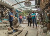 Actividades. En la casa museo se dictan talleres de escultura y pintura.