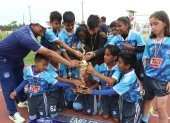 En la categoría Sub-11, el representativo de Emelec de Guayaquil se quedó con el trofeo de campeón. La disputa del torneo empezó en septiembre del año pasado.