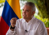 Fotografía de archivo, tomada el pasado 15 de enero, en la que se registró al presidente de Colombia, Iván Duque, durante una entrevista con Efe, en Galápagos (Ecuador).