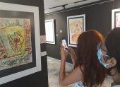 A través del código QR se accede a más información sobre las obras de arte.