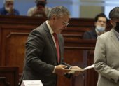 Riofrío estuvo el jueves pasado en la Comisión de Fiscalización de la Asamblea presentando descargos en el juicio político que se sigue en su contra.