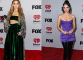 Jennifer Lopez y Olivia Rodrigo en los iHeartRadio Music Awards.
