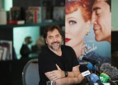 El actor español Javier Bardem fue registrado este sábado, durante una rueda de prensa para celebrar su nominación al Óscar.