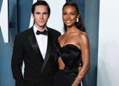 Jasmine Tookes y Juan David Borrero en Vanity Fair"s.